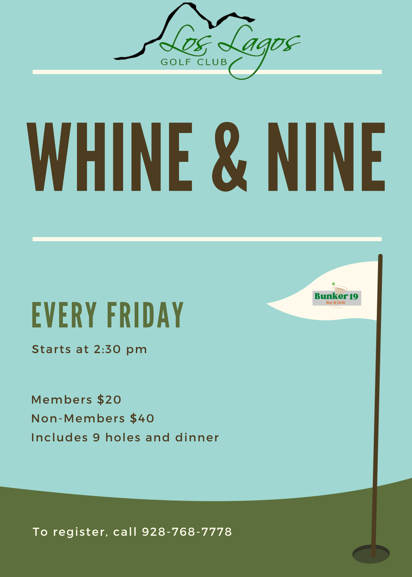 Whine and Nine - Los Lagos Golf Club